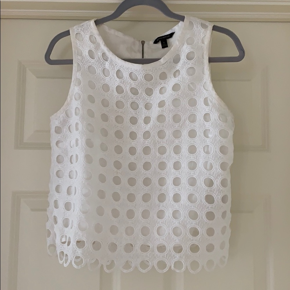 Banana Republic White Shell Tank